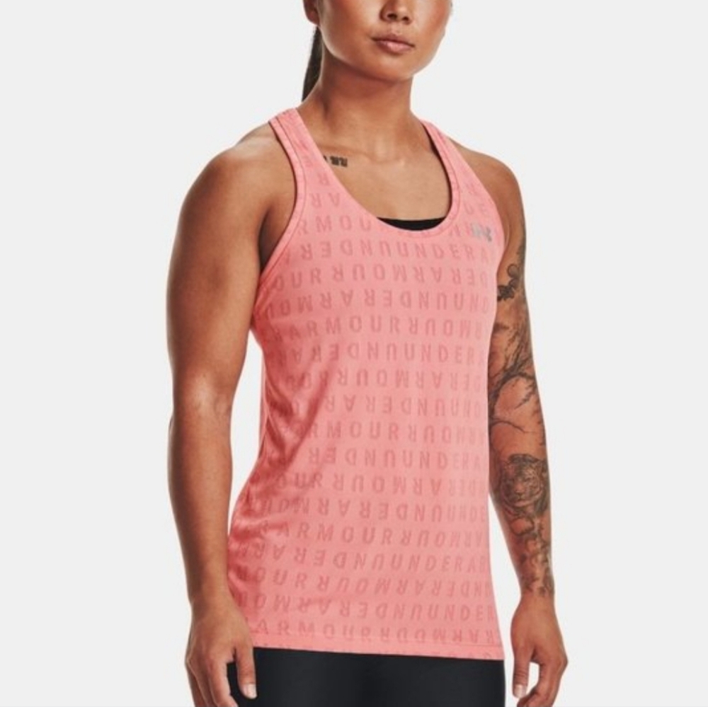 Women's UA Velocity word wordmark Jackuard tank